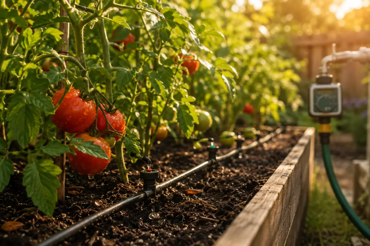 Arrosage automatique des tomates : choisir le bon débit, régler la durée et éviter les erreurs