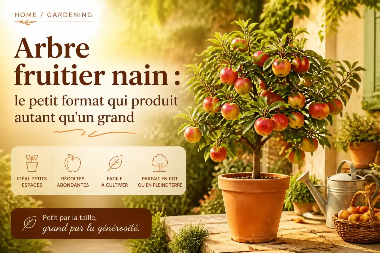 Arbre fruitier nain : le petit format qui produit autant qu'un grand